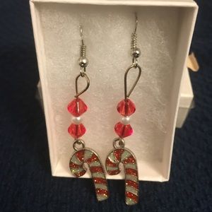 OOAK handmade Christmas earrings